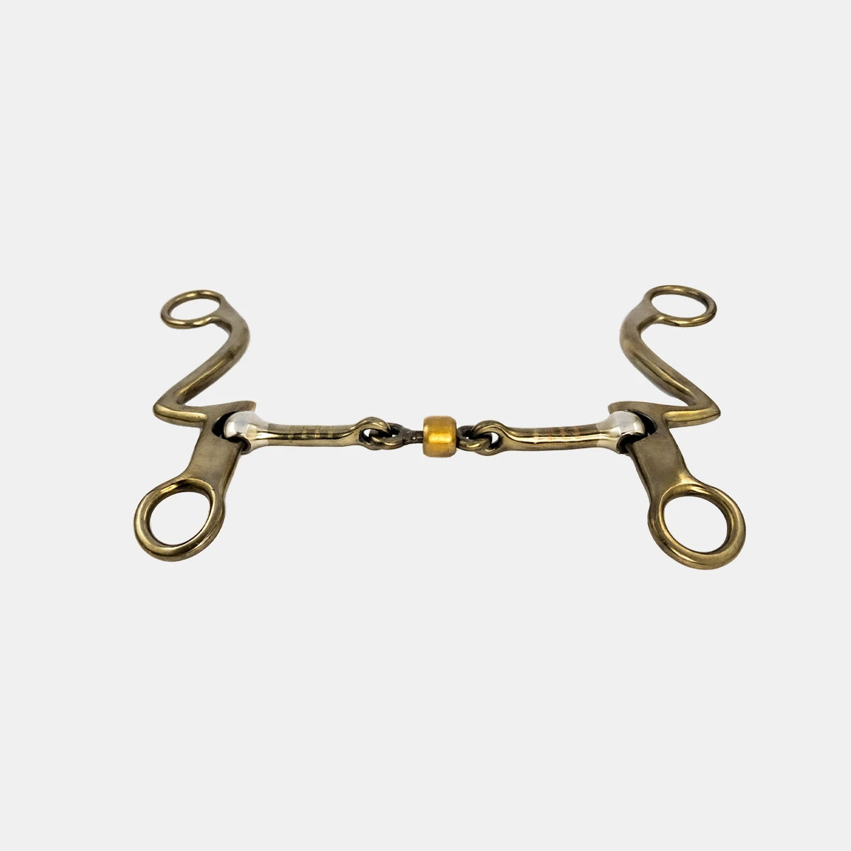 Western Style Horse Bit - Copper Ball Design Cow Boy Shank