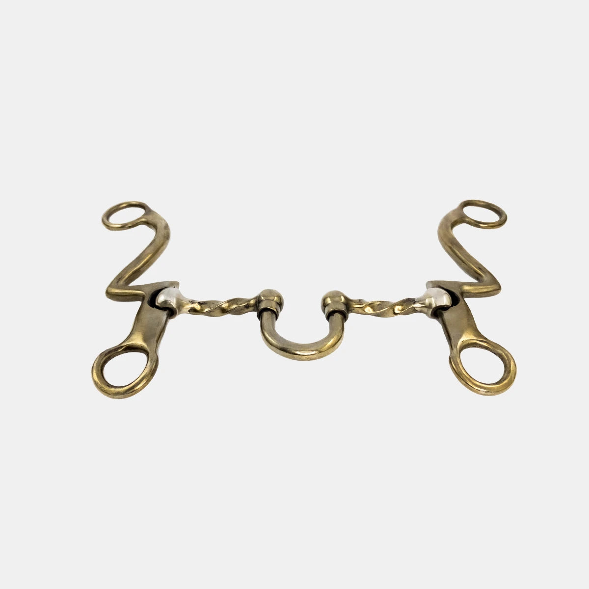 Western Style Horse Bit - Half Circle Design Cow Boy Shank