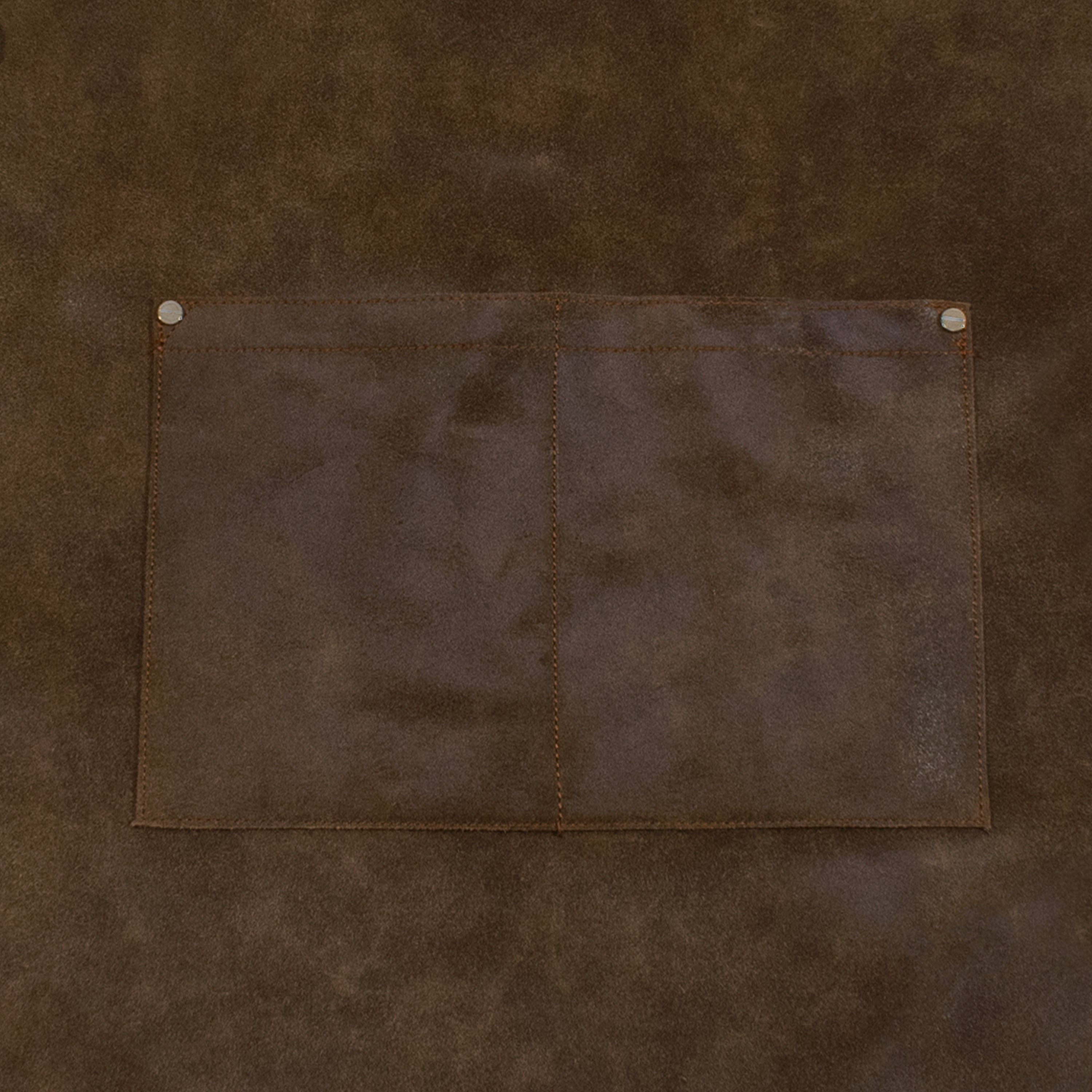 Craft Colt Distressed Suede Apron — Brown, Twin Pocket