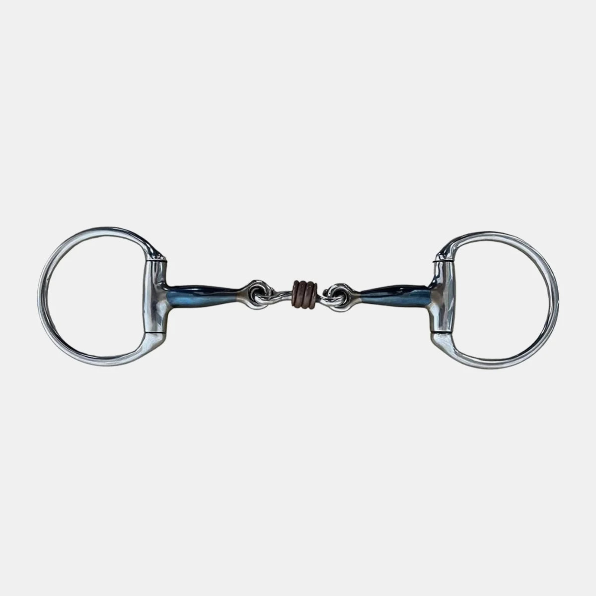 English Style Stainless Steel Horse Bit - D Ring Copper Wire Spring Design