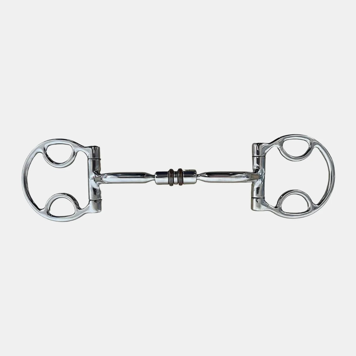 English Style Stainless Steel Horse Bit - D Ring with Rings Design