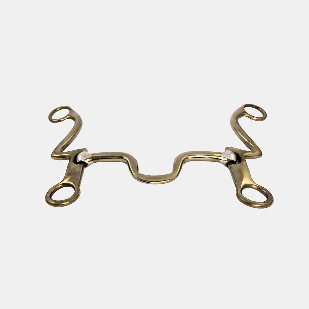 Western Style Horse Bit -  Half Square Design Cow Boy Shank