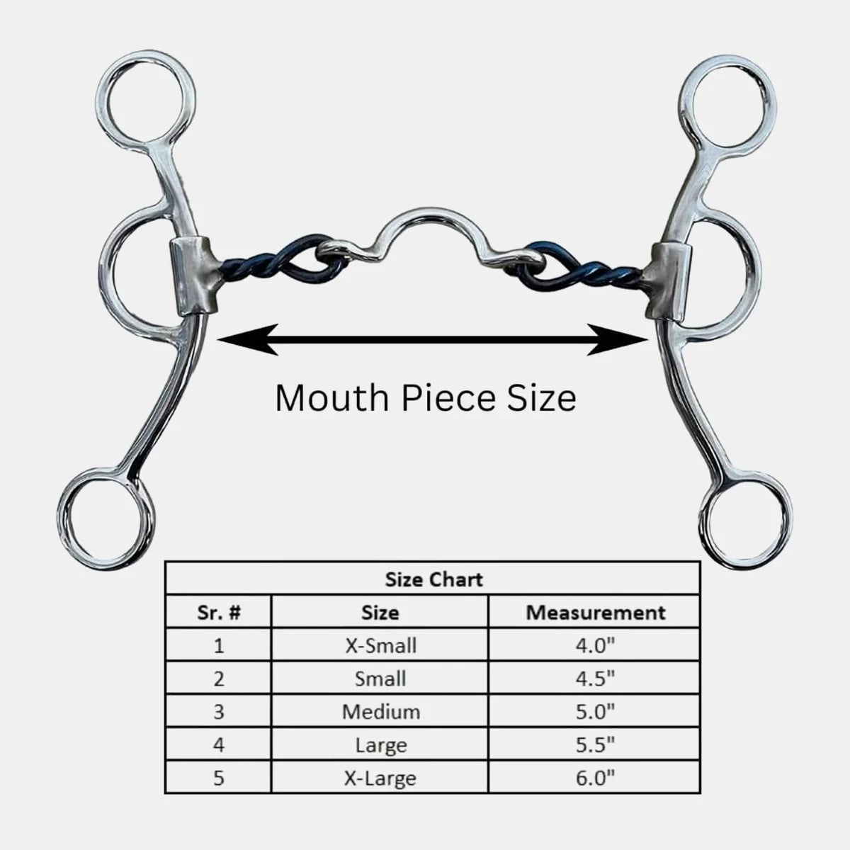 Western Style Stainless Steel Horse Bit - Sweet Iron Arch Design